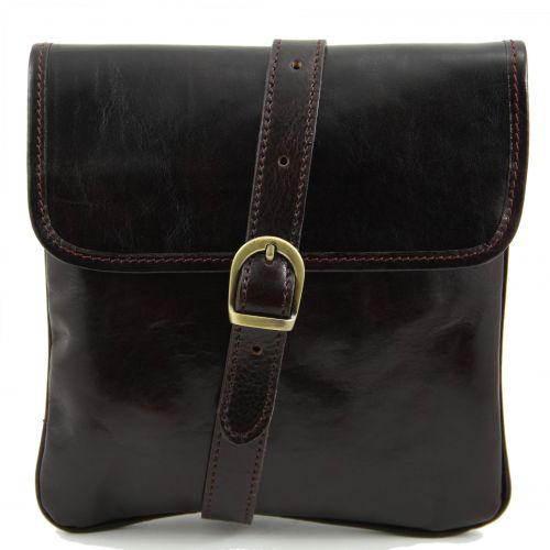 Joe - Geanta crossbody maro inchis