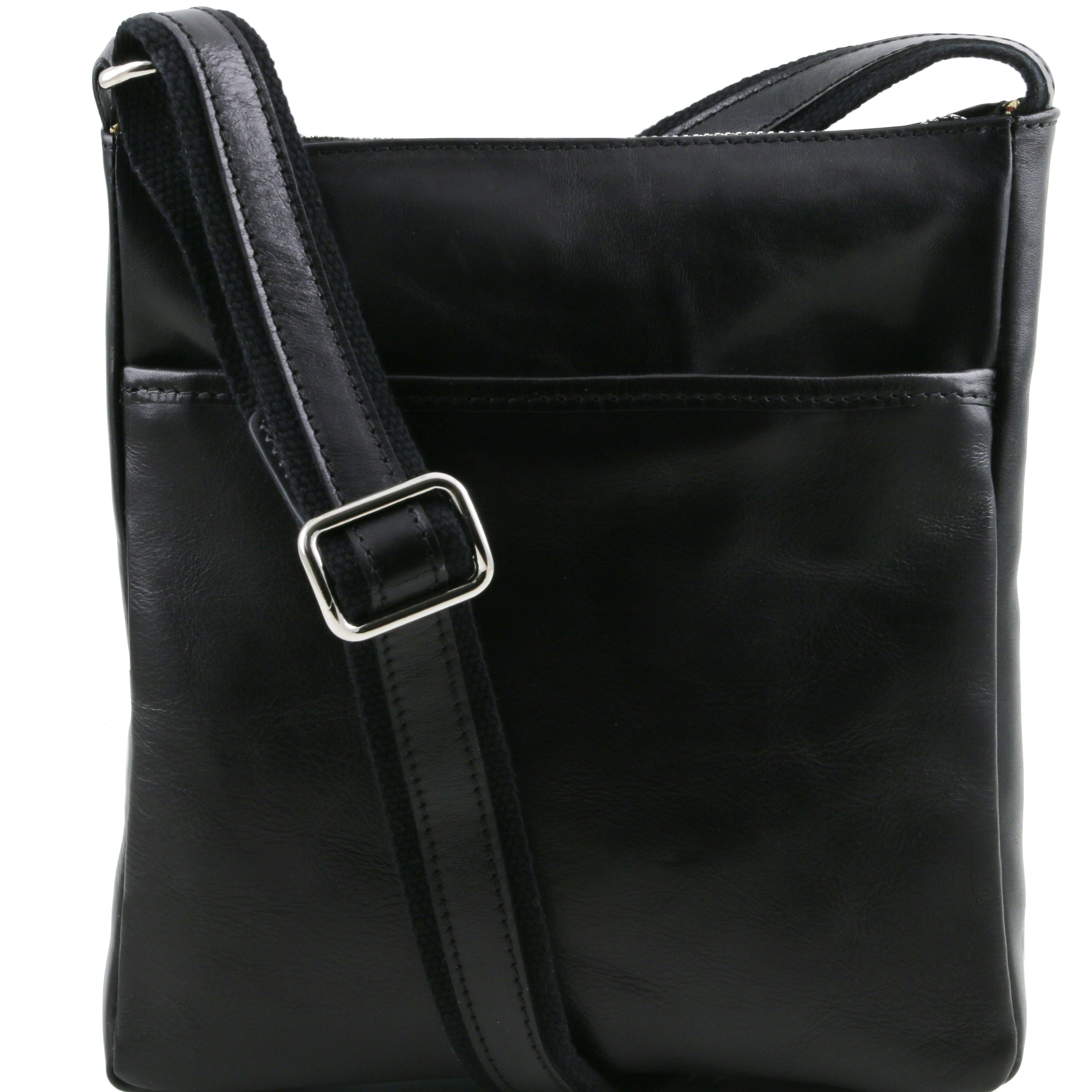 JASON - Geanta neagra din piele crossbody