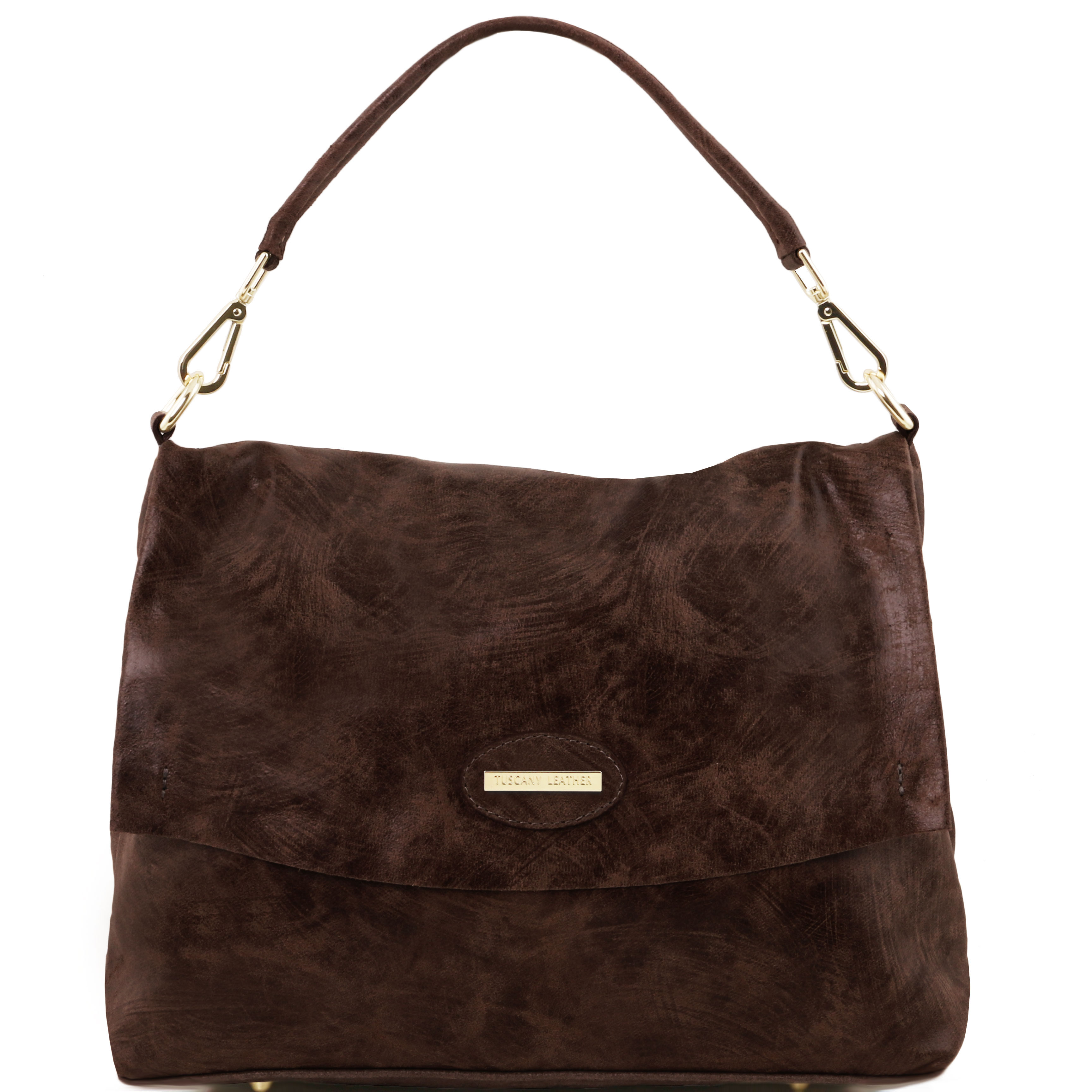 TL BAG - Geanta maro inchis din piele soft