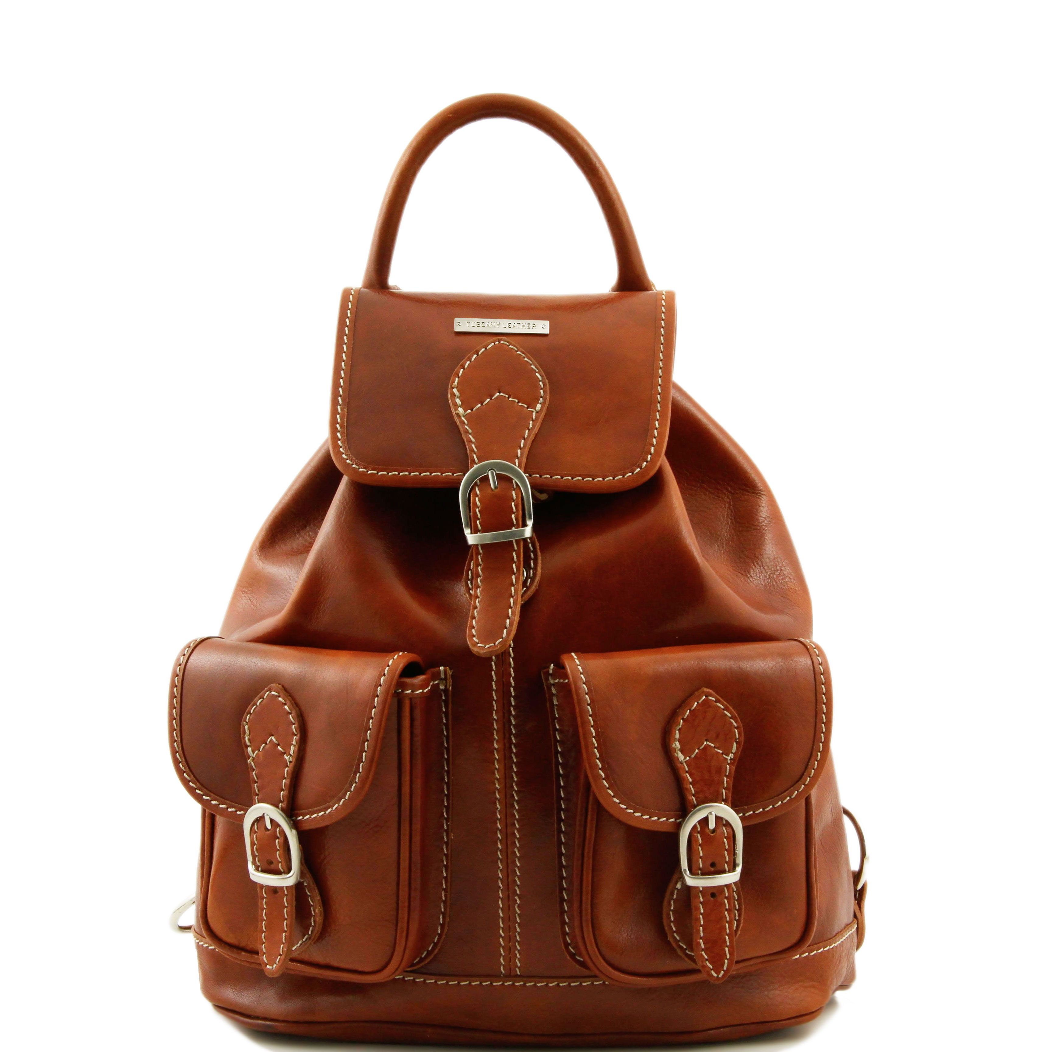 Rucsac din piele Tuscany Leather honey Tokyo