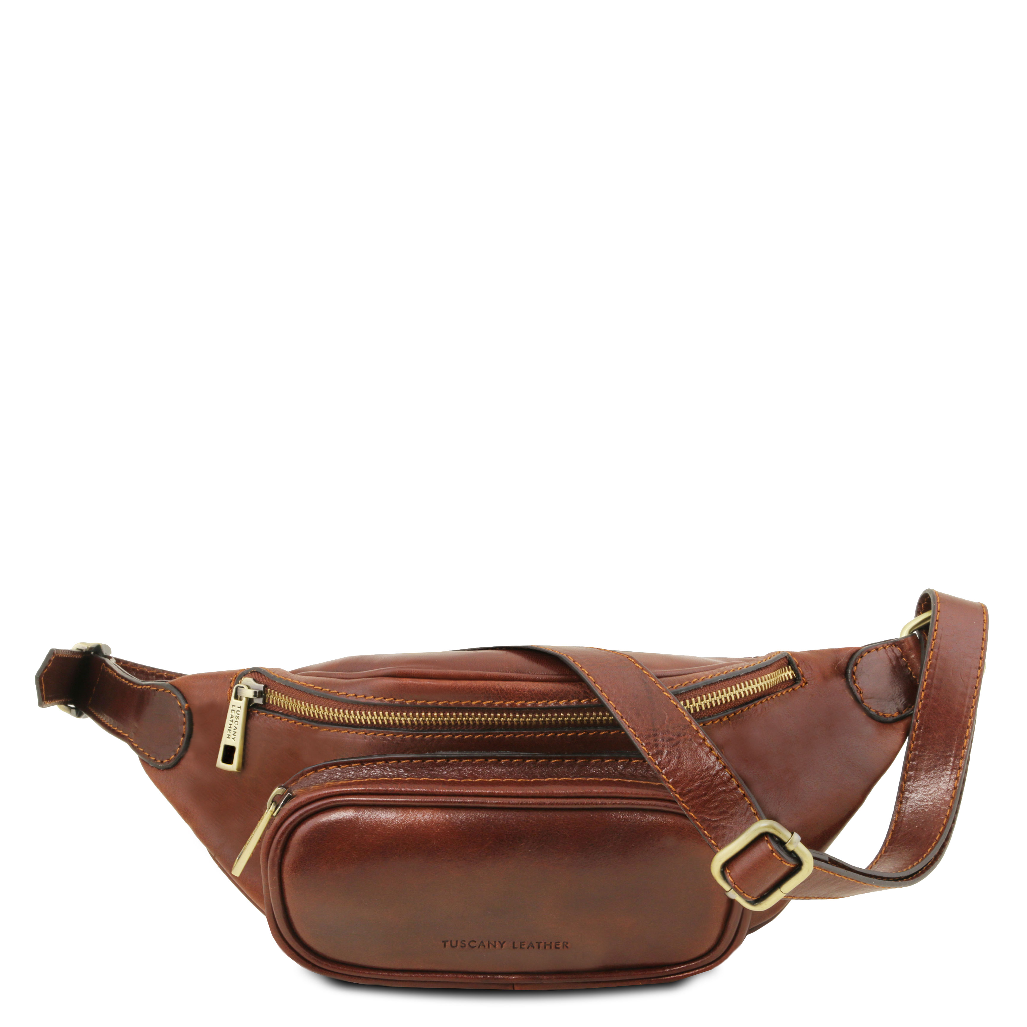 Borseta barbati Tuscany Leather din piele naturala maro