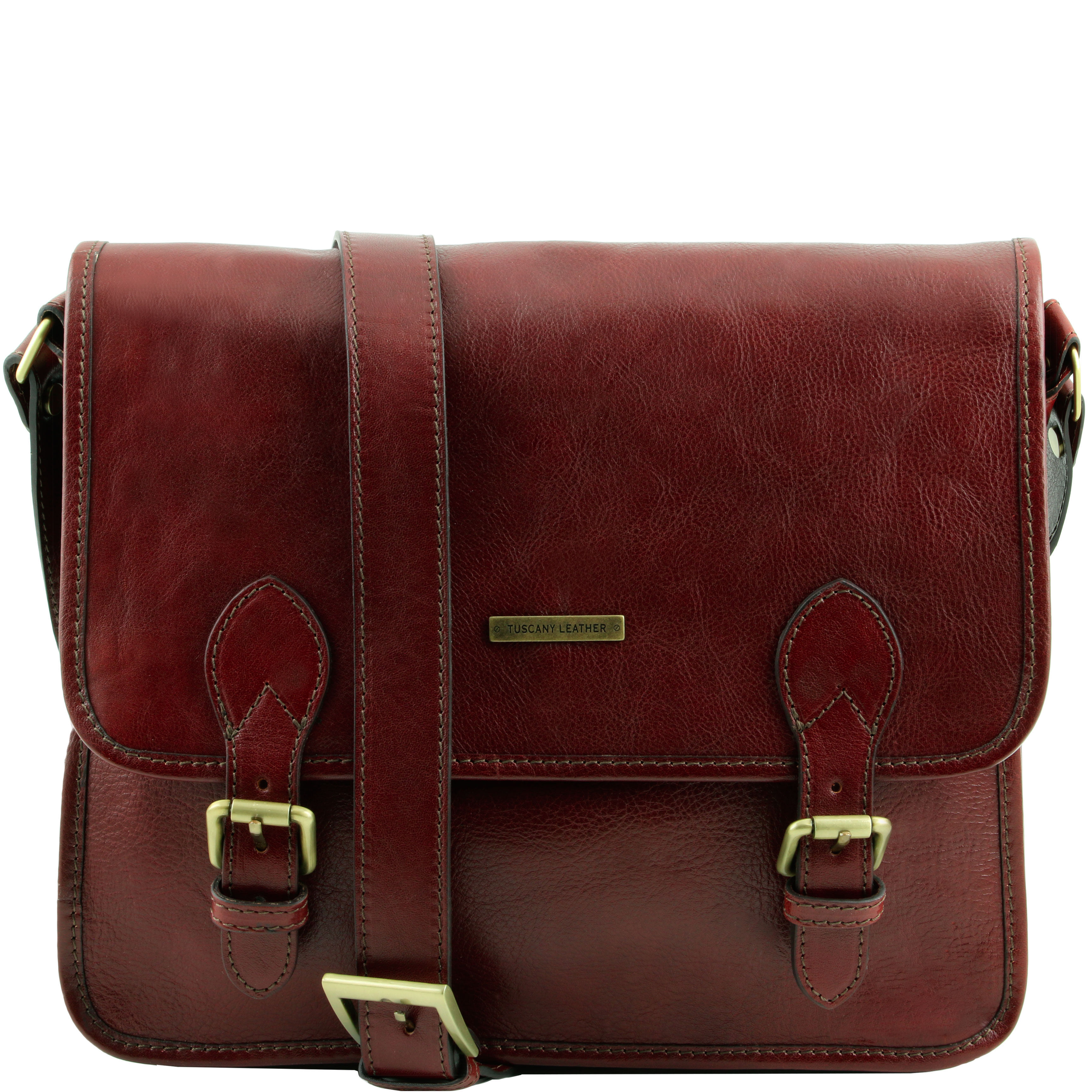 Geanta Tuscany Leather din piele maro messenger Postman