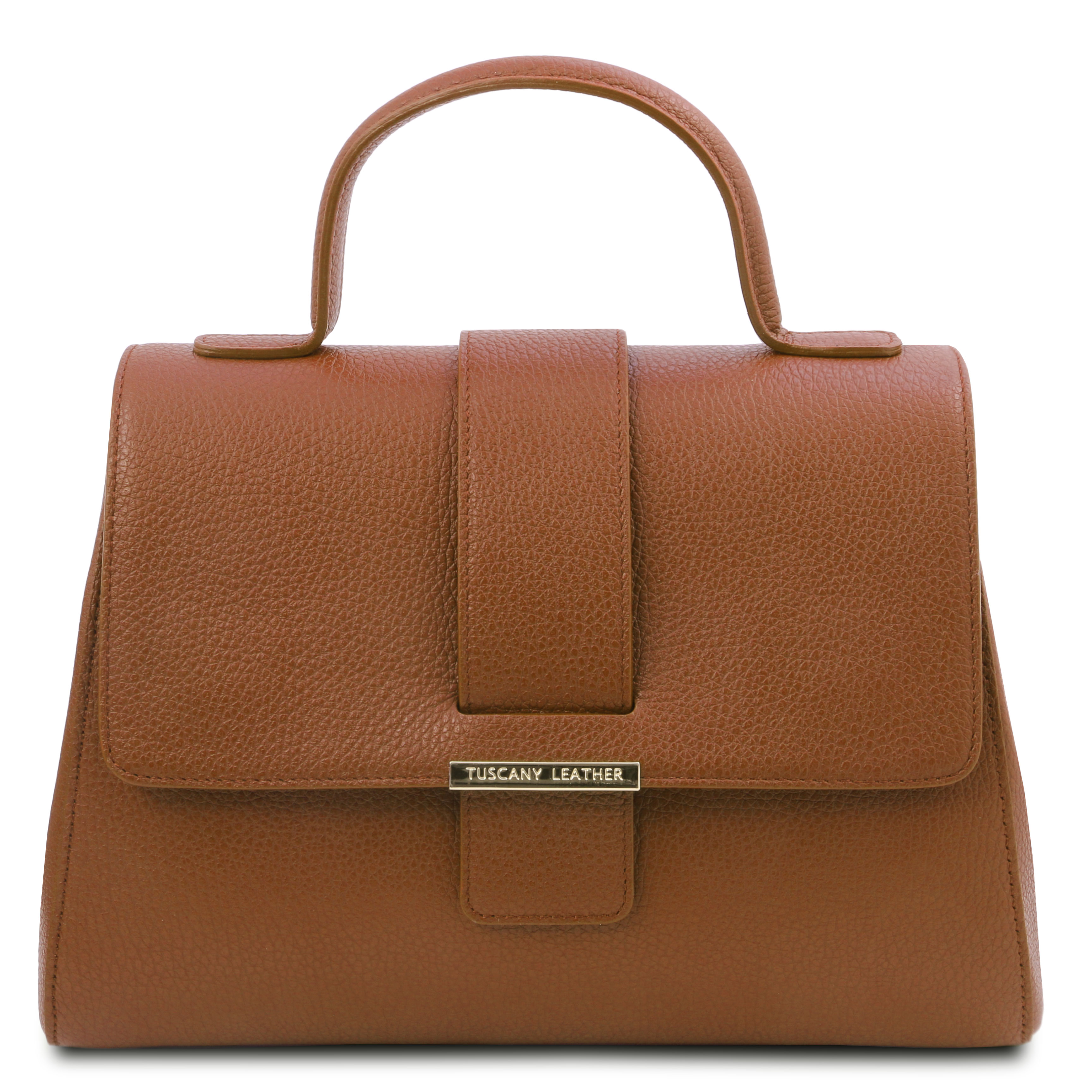 Mochila De Piel Tuscany Leather Para Mujer - Medidas 23.5x28x9.5 Cm, Estructura Semirígida, Bolsillos Externos, Cierre Cremallera, Incluye Funda De Polvo