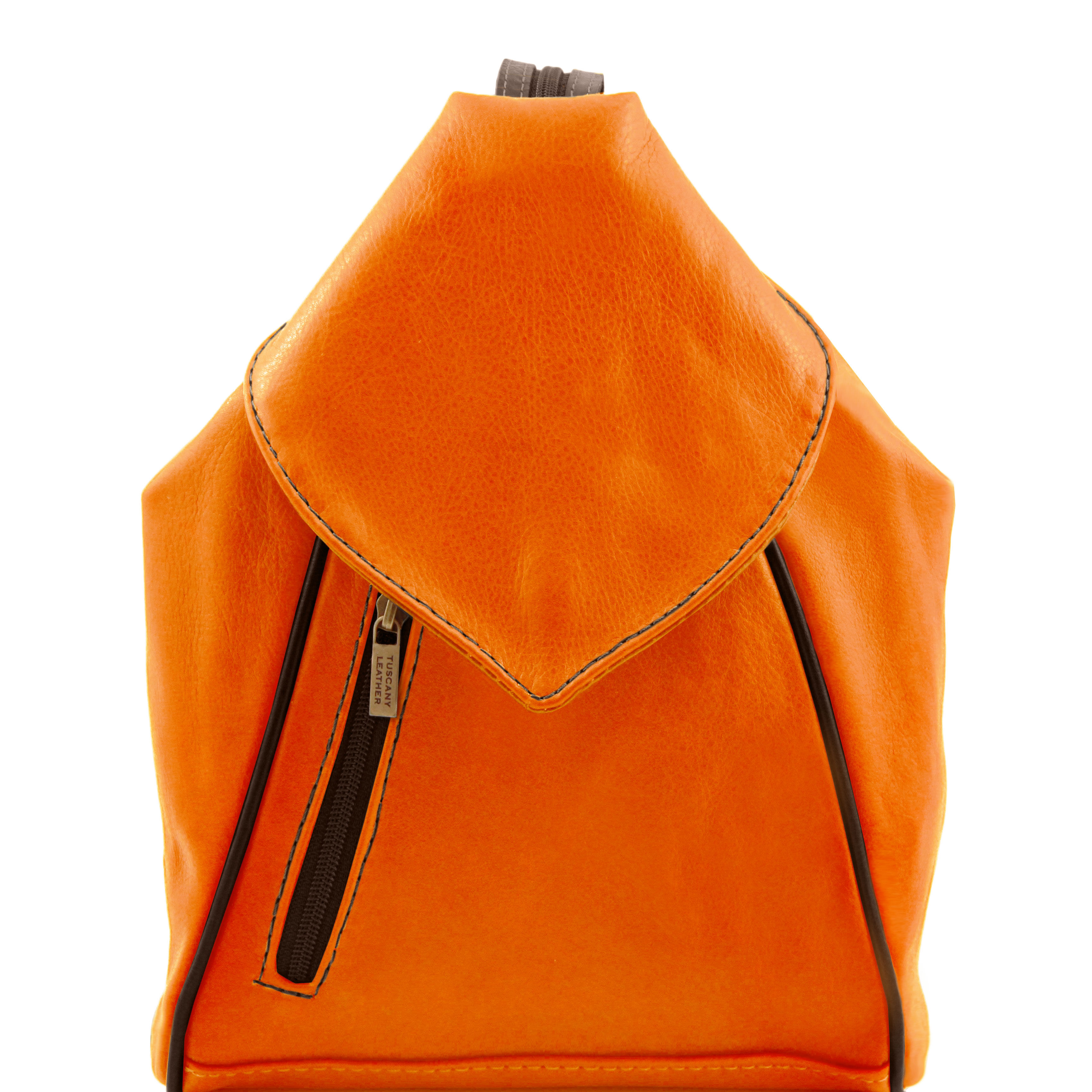 Rucsac Tuscany Leather din piele portocaliu Delhi