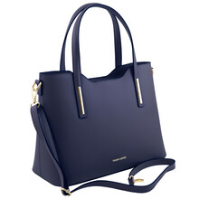 Geanta dama din piele albastru inchis Tuscany Leather, Olimpia