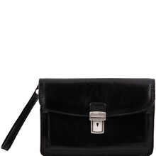 Borseta din piele naturala Tuscany Leather neagra Max