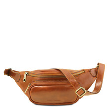 Borseta barbateasca din piele naturala Tuscany Leather, honey