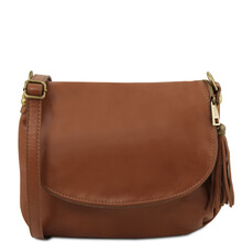 Geanta piele naturala dama Tuscany Leather, cafenie, TL Bag