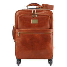 Troler din piele naturala honey, Tuscany Leather, TL Voyager