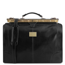 Geanta de voiaj din piele neagra, marime mica, Tuscany Leather, Madrid