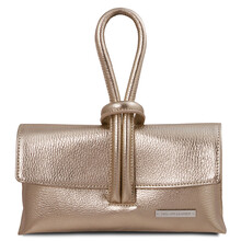 Plic dama auriu din piele naturala Tuscany Leather