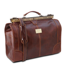 Geanta de voiaj din piele neagra, marime mica, Tuscany Leather, Madrid