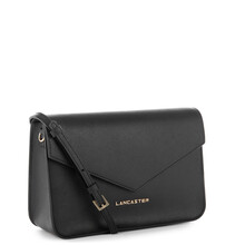 Plic dama din piele Lancaster Saffiano Signature, negru 527-08-2
