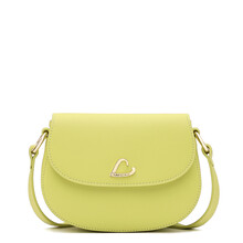 Poseta dama din piele naturala galben deschis Lancaster City Philos 523-74-1