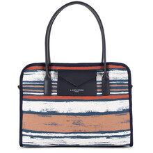 Geanta de vara dama din textil si piele Lancaster Actual Provencal 519-90-1