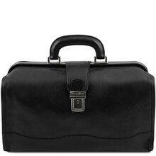 Geanta doctor din piele neagra Tuscany Leather, RaffaelloS