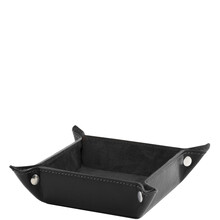 Tavita din piele naturala neagra, Tuscany Leather