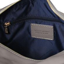 Rucsac dama convertibil in geanta, din piele gri, Tuscany Leather