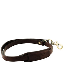 Curea de umar din piele Tuscany Leather, maro inchis