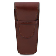 Etui stilou din piele maro Tuscany Leather