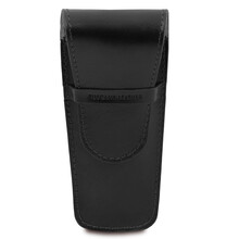 Etui stilou din piele neagra Tuscany Leather