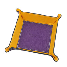 Tavita din piele naturala violet Tuscany Leather