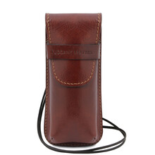 Etui ochelari piele maro Tuscany Leather