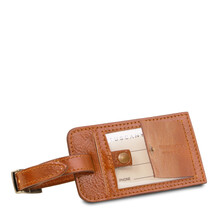 Eticheta bagaj din piele naturala honey, Tuscany Leather