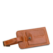Eticheta bagaj din piele naturala honey, Tuscany Leather