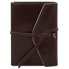 Agenda piele naturala maro inchis, Tuscany Leather