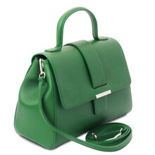 Geanta dama piele naturala verde, Tuscany Leather, TL Bag