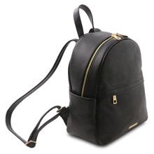 Rucsac dama piele naturala neagra Tuscany Leather, TL Bag Soft