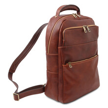 Rucsac laptop din piele maro, Tuscany Leather, Melbourne