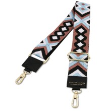 Curea de umar din textil, Tuscany LeatherS,  albastru deschis