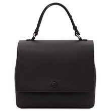 Geanta dama piele naturala neagra, TL Silene