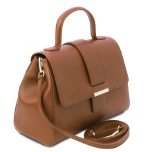 Geanta dama piele naturala coniac, Tuscany Leather, TL Bag