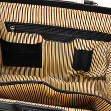 Geantă de doctor din piele naturală neagră, Tuscany Leather, Bernini