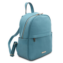 Rucsac dama piele naturala azur Tuscany Leather, TL Bag Soft
