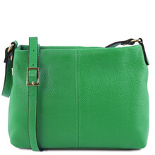 Geantă damă din piele naturală Tuscany Leather, verde