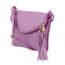 Geanta mica dama din piele lila Tuscany Leather, TL Young