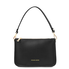 Plic dama negru din piele naturala, TL CassandraS