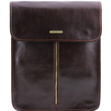 Husa pentru camasa si cravata Tuscany Leather, piele maro inchisS