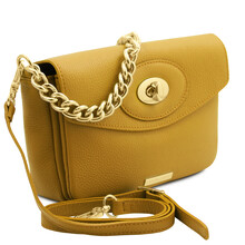 Geanta dama piele naturala galbena, TL Bag Leather