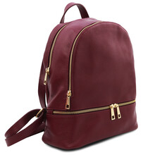Rucsac dama din piele naturala TL, bordo