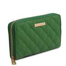 Portofel dama din piele verde, Tuscany Leather, Penelope