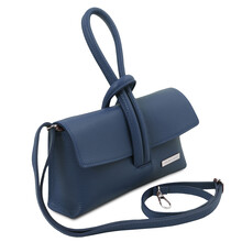 Plic dama piele naturala albastru inchis Tuscany Leather