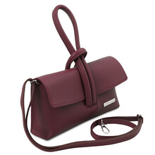 Plic dama piele naturala bordo Tuscany Leather