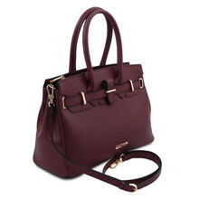 Geanta dama piele naturala, Tuscany Leather, TL Bag bordo