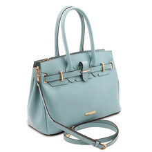 Geanta dama piele naturala, TL Bag albastru deschis