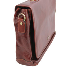 Mantova Leather Messenger bag Brown